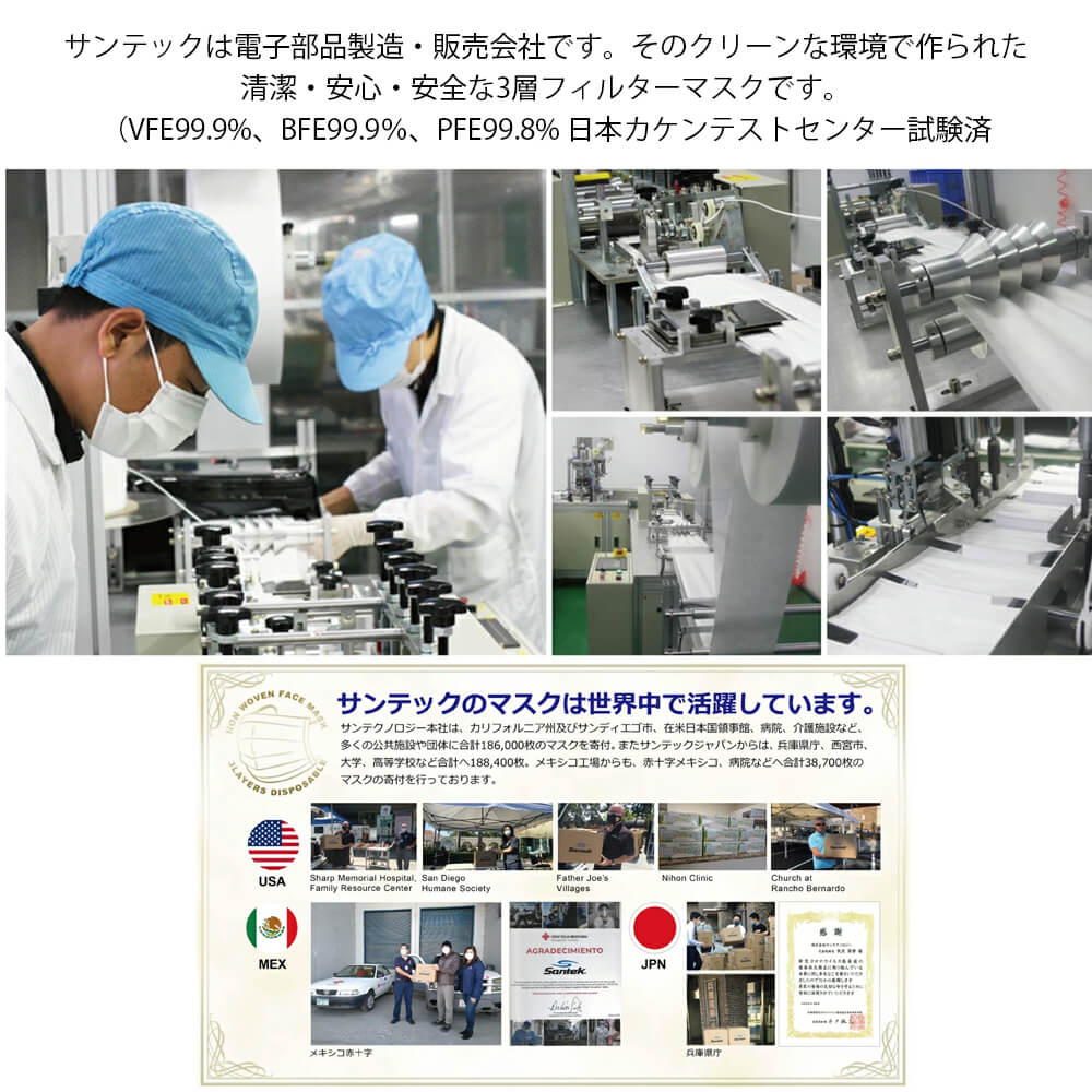 不織布マスク 30枚入り 黒(M/Lサイズ)