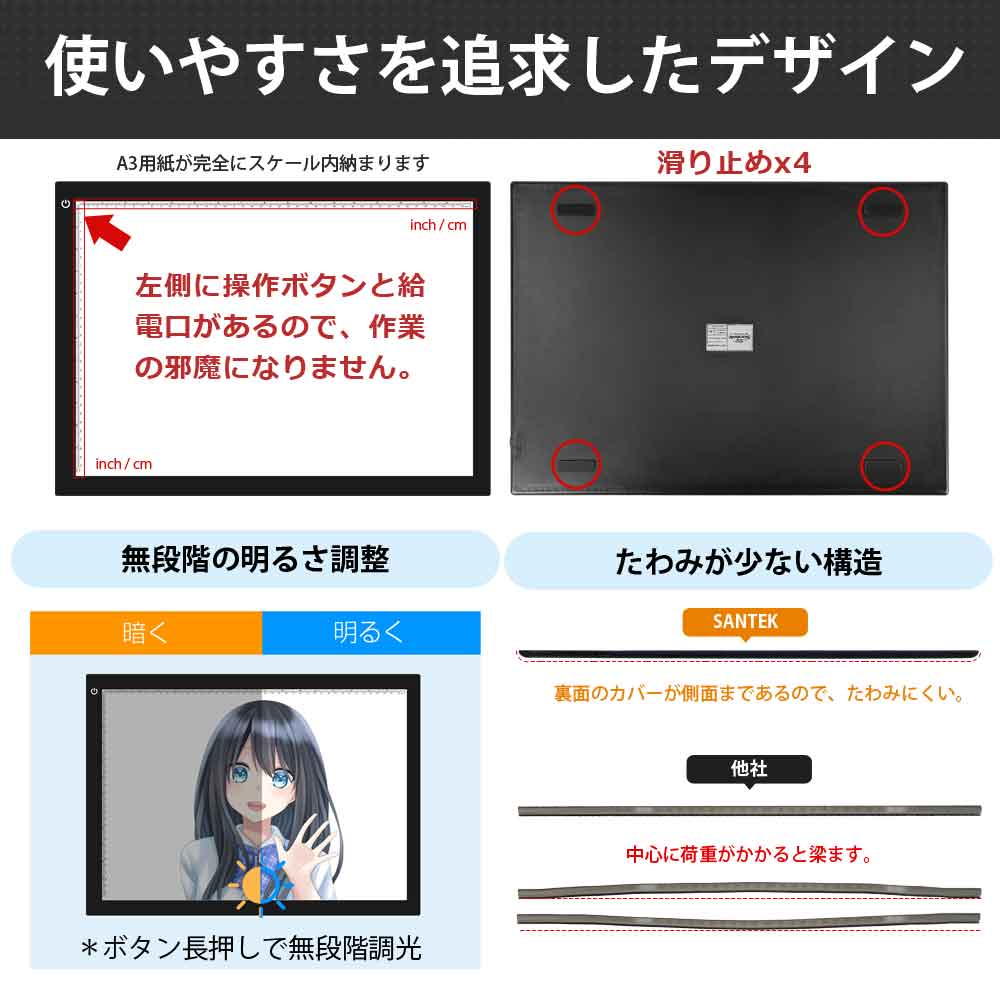 目に優しい LEDトレーサーボード(A3)