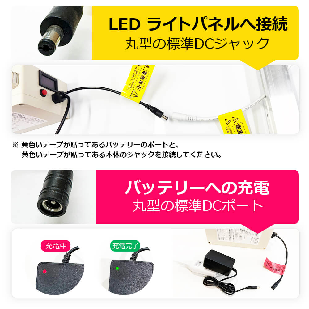 Santek LEDライトパネル 専用バッテリー(充電器付き)