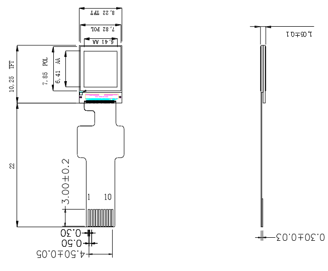 0.35" TFT LCD Module (60 x 60) [ST0035M1W-RSLW-F]