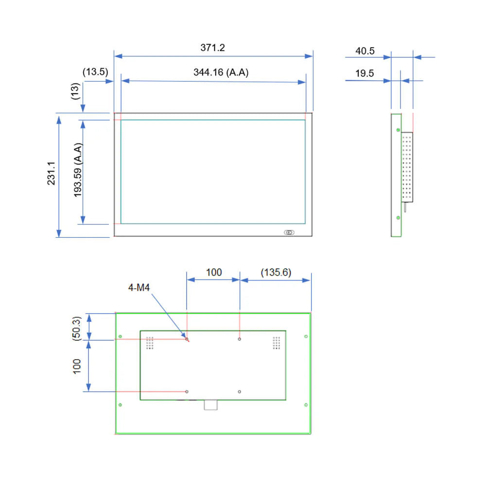13.3" LCD Signage