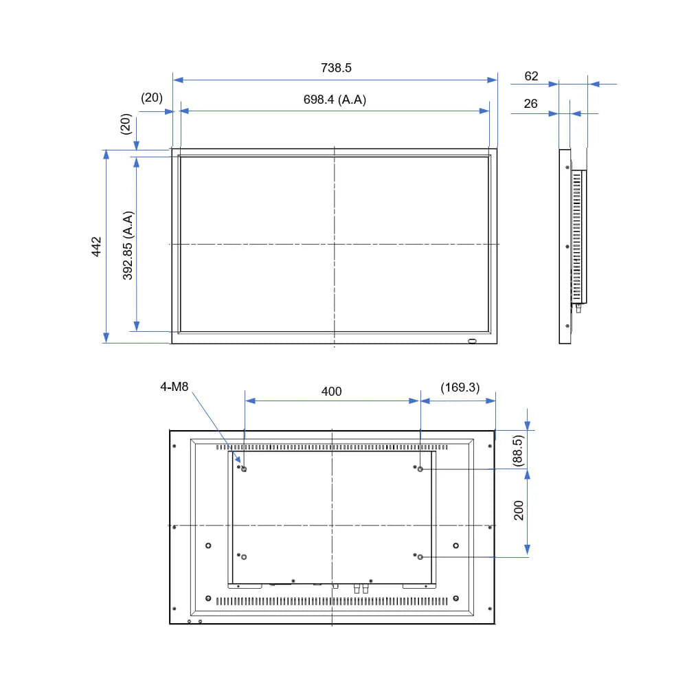 13.3" LCD Signage