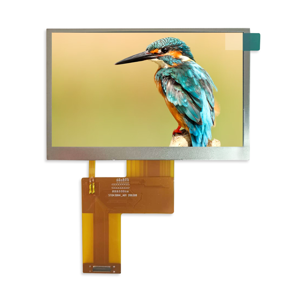 4.3" Ultra High Brightness TFT LCD Module (480 x 272) [ST0430H7W-RSHLW-F] Sunlight Readable