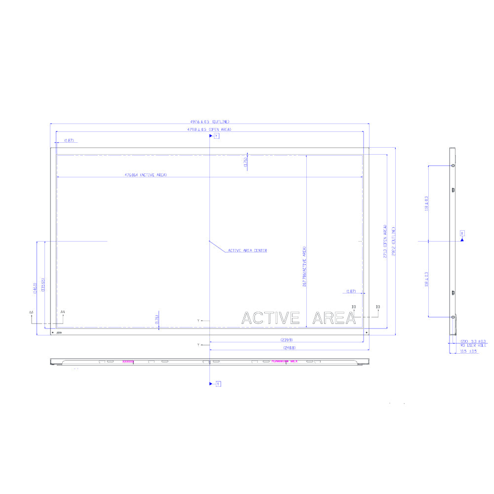 21.5" TFT LCD Module (1920 x 1080) [ST2150A4-RSMLW-C]