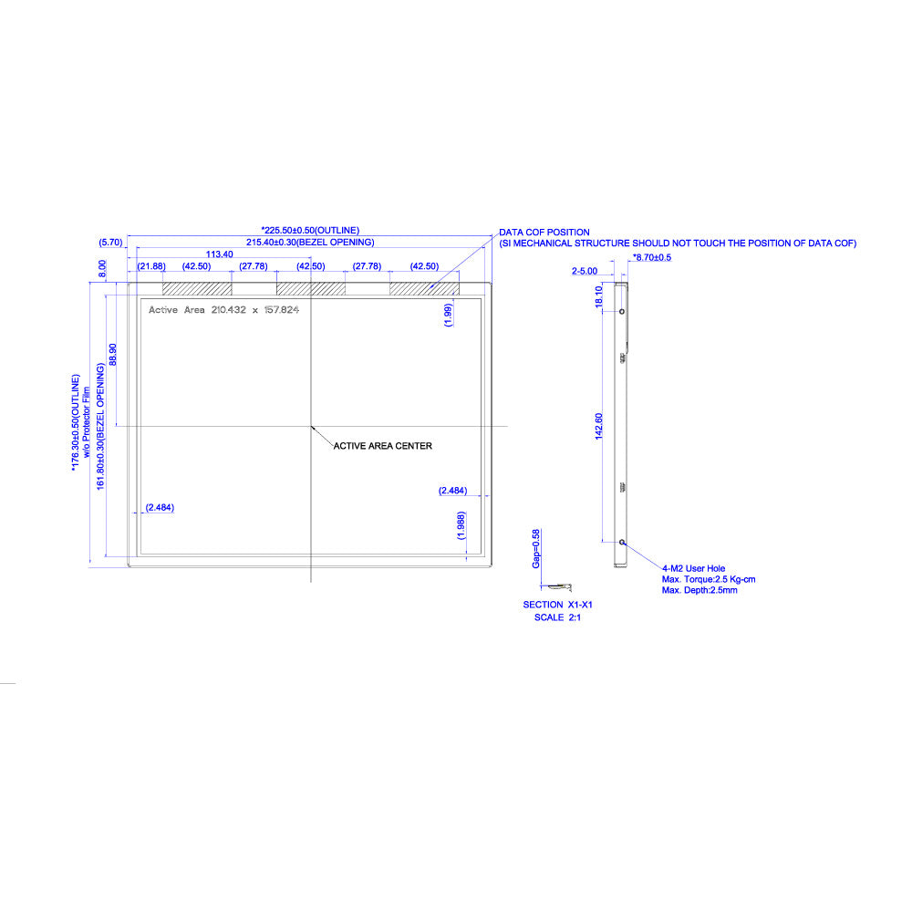 10.4" TFT LCD Module (1024 x 768) [ST1040C2W-RSLW-C]