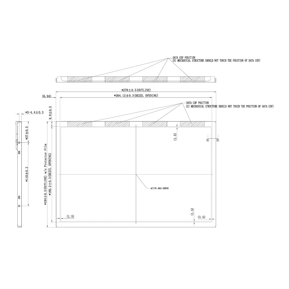 12.1" TFT LCD Module (1280 x 800) [ST1210I1W-RSMLW-C]