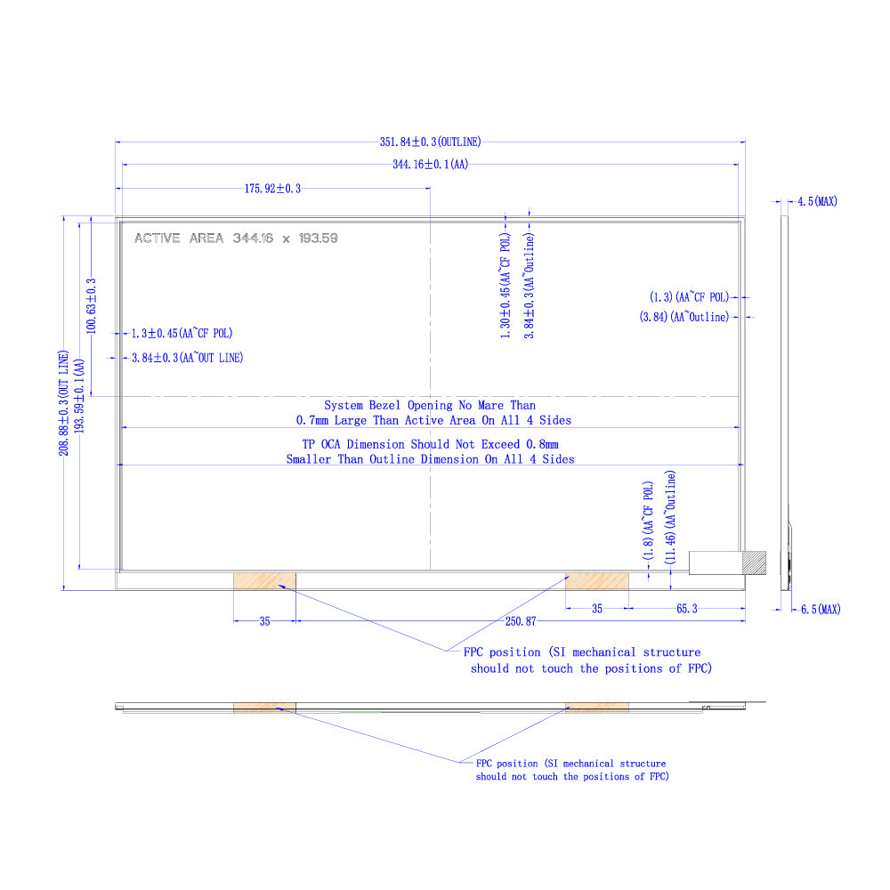 15.6" TFT LCD Module (1920 x 1080) [ST1560C2W-RSLW-C]