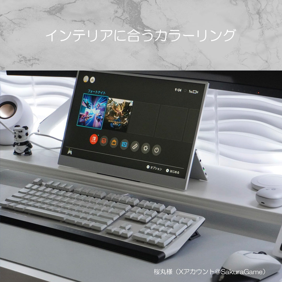 15.6inch カラーモバイルモニター スタンド一体型タイプ